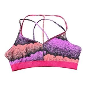 PUMA Strappy Pink and Purple Sports Bra